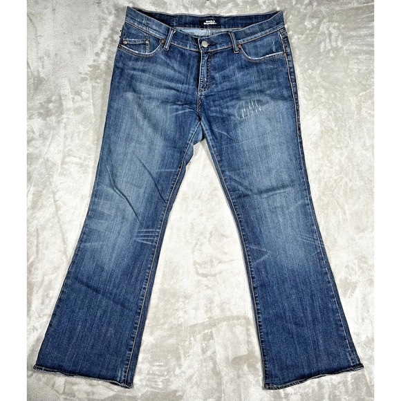Rock & Republic Denim - Rock & Republic Roth Flare Leg Blue Denim Jeans Med Wash Size 38x33 USA *picture